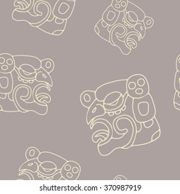 Seamless pattern with American Indians art and ethnic ornaments for your design