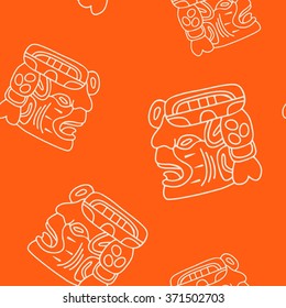 Seamless pattern with American Indians art and ethnic ornaments for your design