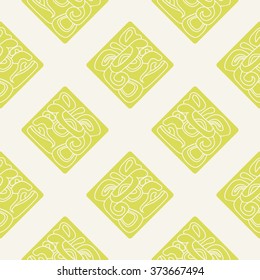 Seamless pattern with American Indians art and ethnic ornaments for your design