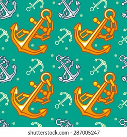 Seamless pattern with anchor