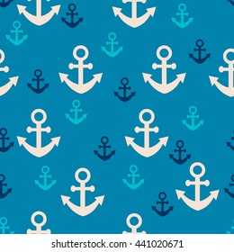 seamless pattern anchor. Seamless pattern can be used for the fill texture for the background of web pages, Wallpapers