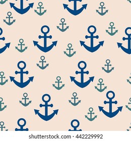 seamless pattern anchor. Seamless pattern can be used for the fill texture for the background of web pages, Wallpapers