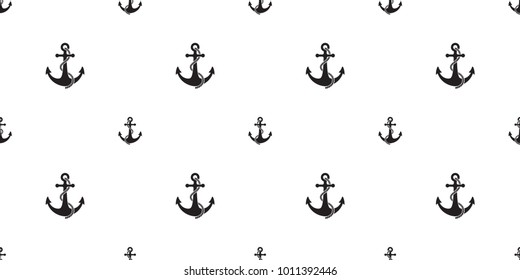 seamless pattern anchor helm vector nautical maritime boat isolated sea ocean wallpaper background