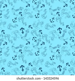 Seamless pattern with anchors