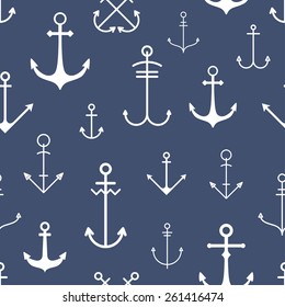Seamless pattern with anchors