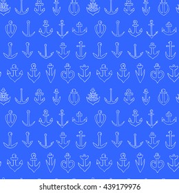 Seamless pattern with anchors