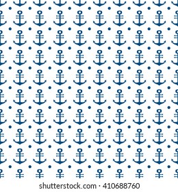 Seamless pattern with anchors.Can be used for wallpaper, web page background,surface textures