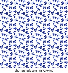 Seamless pattern with anchors. Ongoing backgrounds of marine theme.