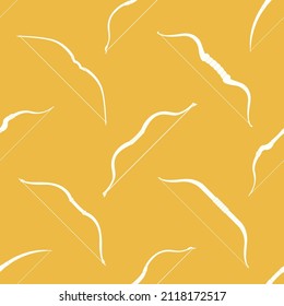 Seamless pattern with ancien tranged weapon bows for your project