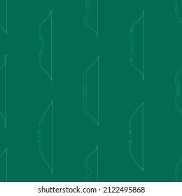 Seamless pattern with ancien tranged weapon bows for your project