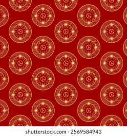 Seamless Pattern in Ancient Chinese Style. Traditional Chinese Vector Art