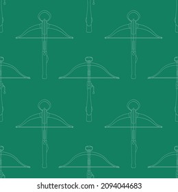 Seamless pattern with ancient Crossbows for your project