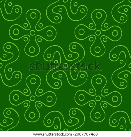 Seamless pattern with Ancient Italian sign Camunian rose for your project