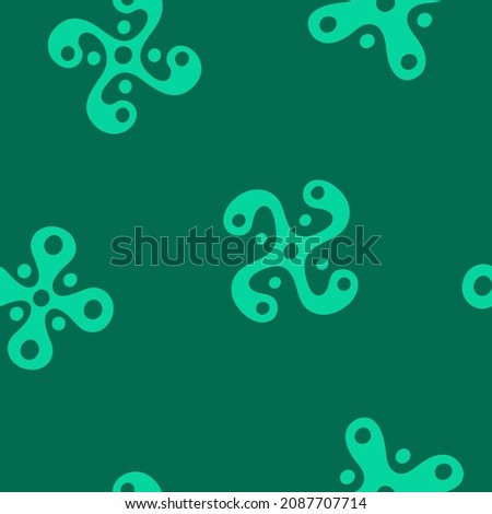 Seamless pattern with Ancient Italian sign Camunian rose for your project