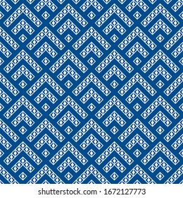 Nahtloses Muster. Altes Mosaik. Pfeile, Formularhintergrund. Kurven, formen Hintergrund. Stilvolle Chevronen, Obstbussen-Ornamente. Folk-Tapete. Stammesmotiv. Digitales Papier, Stoffdruck, abstraktes Design.