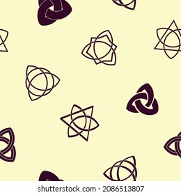  Seamless pattern with Ancient sign Triquetra for your project