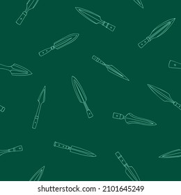 Seamless pattern with ancient spearheads for your project
