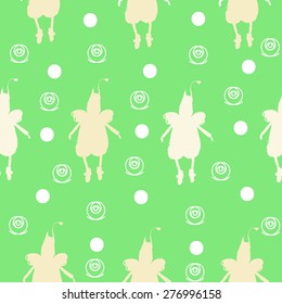 seamless pattern with angel