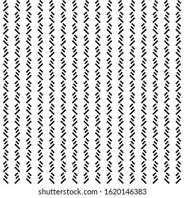 Seamless pattern. Angled stripes motif. Linear ornament. Slanted dashes image. Striped backdrop. Tilted strokes wallpaper. Diagonal lines background. Digital paper, textile print. Vector illustration