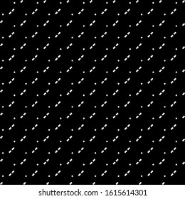 Seamless pattern. Angled stripes, rhombuses motif. Striped, dotted backdrop. Diagonal lines, diamonds ornament. Slanted dashes, squares background. Tilted strokes, dots wallpaper. Vector illustration