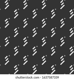 Seamless pattern. Angled stripes, rhombuses motif. Slanted dashes, squares background. Diagonal lines, diamonds ornament. Tilted strokes, dots wallpaper. Striped, dotted backdrop. Vector illustration.