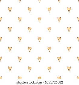 Seamless pattern with animal face