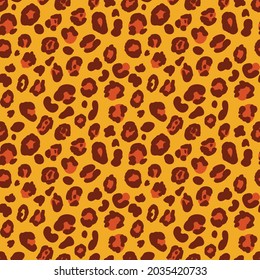 Patrón inmaculado de piel de jaguar impreso en animales. Diseño para la decoración textil e interior
