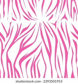 seamless pattern, animal print, zebra, pink print. can be used for fabrics and other designs