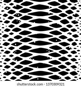 Seamless pattern with animal skin texture. Black and white. Vector background.Great for print, fabrics, textile, wrapping paper, wallpaper, invitation cards.