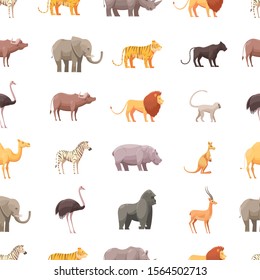 Seamless Pattern Animal Template design