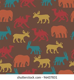seamless pattern with animals