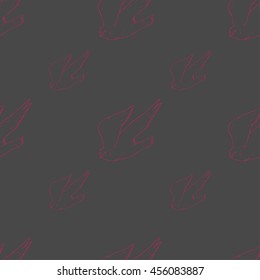 Seamless pattern of animals. Background pattern. Pattern with falcon