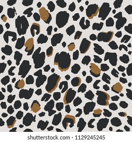 Seamless Pattern Animals Black Spots Vector Stock Vector (Royalty Free ...