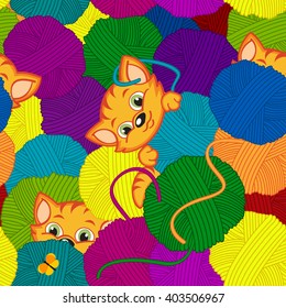 seamless pattern with animals in safari - vector illustration, eps
