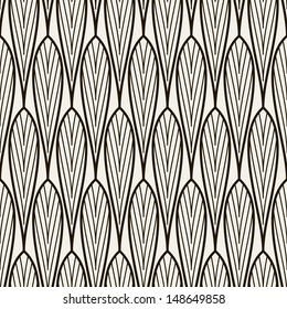 Seamless pattern. Antique ornament. Geometric stylish background. Vector repeating texture