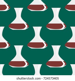 Seamless pattern with antique vases background decorative pot design classic pottery container vector illustration.