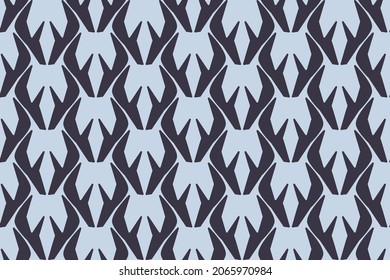 Seamless pattern with antler motifs. Winter textiles, clothing. Vector. EPS 10.