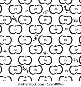 seamless pattern with apple