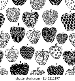 Seamless pattern with apple. Seamless pattern can be used for wallpaper, pattern fills, web page background, surface textures.