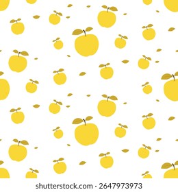 Seamless pattern apple pattern. Flat style. Juice packaging. Factory textile.