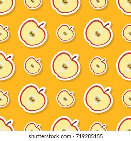 Seamless pattern with apple for your design