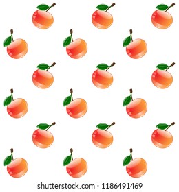 seamless pattern with apples