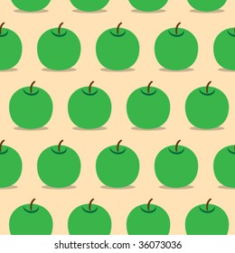 Seamless Pattern of Apples