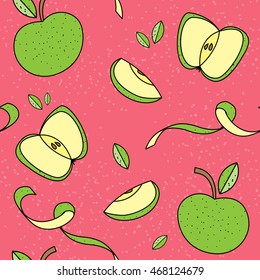 seamless pattern apples