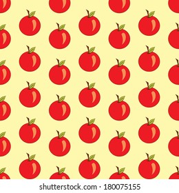 Seamless pattern with apples. Can be used for background, tablecloth, wallpaper.