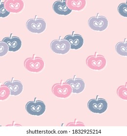 
Seamless pattern of apples in pastel colors. Vector illustration in a flat style.
