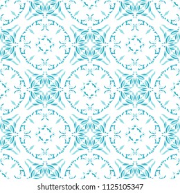 Seamless pattern with arabesques in retro style. Vector illustration.