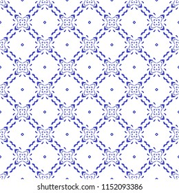 Seamless pattern with arabesques in retro style. Vector illustration.