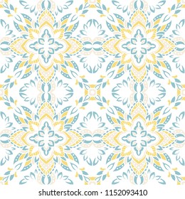 Seamless pattern with arabesques in retro style. Vector illustration.