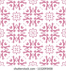Seamless pattern with arabesques in retro style. Vector illustration.